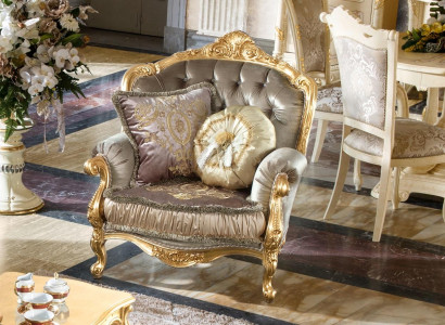 Meble Krzesła New Art Deco Design Fotel Włókienniczy Living Room Lounge Luxury Design